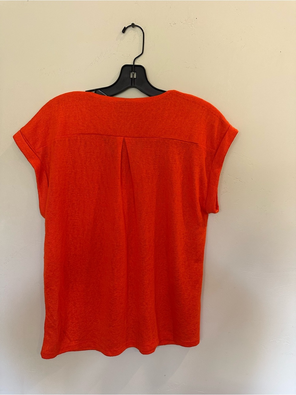 bobeau Orange V-Neck Cap Sleeve Blouse - Picture 3 of 5